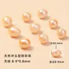 Perlas de Agua Dulce Naturales Cuentas Sueltas Casi Redondas con Agujeros Pulsera DIY Collar Material para Ensartar Perlas de Zhuji Al por Mayor