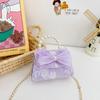 Bolso Nuevo para Niños 2024 Bolso Cruzado Bolso de Mano de Moda con Perlas Lazo de Encaje Niña Princesa Accesorios Bolso