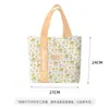 Bolsa de Tote Gato Flor de Azahar de Verano, Moderna y Versátil, Bolsa de Lona para Estudiantes para Clase, Bolsa de Hombro Único con Parte Superior Abierta para el Viaje Diario