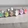 E-commerce transfronteiriço Amazon AliExpress popular cor de doce acrílico unha de língua fosca joia de perfuração de aço inoxidável