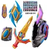 Espada Transformable Juguete Arma Set con Doble Espada Destellante y Escudo