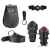 Cinturón Medieval Vikingo Renacentista Transfronterizo Pulsera Retro Disfraz de Cosplay de Halloween Bolso de Cintura para Vestido