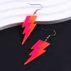 Pendientes Geométricos de Diseño Color Fluorescente Rayo Triángulo Pendientes de Acrílico Pendientes Personalizados de Tendencia Pendientes para Mujer