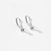 Pendientes de plata esterlina S925 nueva moda con piedra, pendientes de temperamento de Corea del Sur, pendientes de internet, venta al por mayor de joyería 2024 nuevo