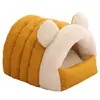 Casa para gatos, a prueba de invierno, completamente cerrada, resistente a los arañazos y duradera, proporcionando un espacio cómodo para dormir para los gatos