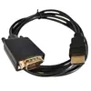 Cable Adaptador HDMI a Vga de 1.8m 1080P Cable de Video para Computadora HDMI a Vga con Chip