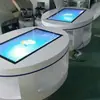 Mesa de café redonda de plástico reforzado con fibra de vidrio, pantalla táctil capacitiva, pantalla táctil capacitiva Kemi LCD, mesa de café táctil al por mayor