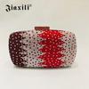 JXL Cashili Bolsa de Cristal Gradiente Diamante Strass Bolsa de Embreagem de Noite Bolsa de Ombro com Corrente Bolsa de Noite com Corrente Bolsa Feminina