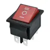 Certificação de Segurança CQC KCD4 6 Pinos 3 Posições Vermelho Transparente Chave Liga/Desliga Basculante Sem Luz 31x14mm