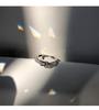 Anillo abierto de plata de ley 925 para mujer, diseño de nicho, joyería personalizada de celebridades de Internet, simple y moderna.