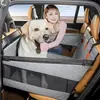 Alfombrilla Multifuncional Anti-Suciedad para Perros Alfombrilla para Mascotas de Coche Alfombrilla para Asiento Trasero Individual de Coche Base Endurecida con Malla Perro Azul Impermeable