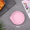 Molde de Silicona para Pastel Chiffon Redondo de 4/6/8 Pulgadas, Molde para Hornear en Capas sin Cortar para Horno con Herramientas de Horneado Domésticas