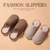 Pantuflas de algodón para parejas, nuevo invierno 2026, para interior del hogar, suela suave, silenciosas, antideslizantes, cálidas y usables en exteriores, pantuflas peludas
