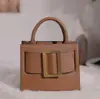 Bolsa Quadrada Tailandesa de Couro Genuíno, Fivela de Metal Vintage, Bolsa de Mão de Nicho de Luxo Leve, Bolsa de Ombro Único Transversal, Transfronteiriça