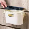 Cubo de basura pequeño para colgar en la pared de la cocina Cubo de basura para colgar en la puerta del gabinete del hogar Papelera de plástico para residuos del baño