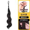 Peruca de cabeça de bola autovoltante faixa de cabelo para cabelo mecha de cabelo integrada cabelo de simulação fofo coque preguiçoso peruca bolsa de cabelo cachos de cabelo