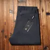 Estación Europea Primavera y Verano Hombres Delgados Ultra-delgados Transpirables Suministro para Pasajeros Seda de Morera Importada Pantalones de Tubo Recto de Gama Alta Casual de Negocios