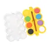 Set de Pintura de Acuarela para Niños, 12 Colores, Pastillas en Polvo Sólido con Pinceles, Herramientas de Pintura Desmontables y Portátiles