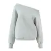 Exportação Transfronteiriça Roupas Femininas Outono 2025 Estilo Europeu e Americano Moletom Pulôver de Ombro Inclinado + Conjunto Saia para Mulheres M11730/1