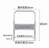 Tubo Galvanizado de 1.5 mm de Espesor con Recubrimiento en Polvo Mango Plegable Mango de Carrito Plano Mango de Carretilla Manual Mango de Carrito de Compras Accesorios para Carros de Manejo