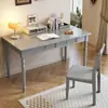 Escritorio de Madera Maciza Negra Estilo Americano Estudio en Casa Dormitorio Estilo Europeo Estilo Francés Retro Apartamento Pequeño Escritorio para Computadora Escritorio de Escritura