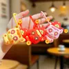 Chapéu do Deus da Riqueza de Ano Novo Desenho Animado Brinquedo de Apertar para Alívio de Estresse Chaveiro Pingente para Bolsa de Casal Chaveiro Presente do Ano do Cavalo Venda por Atacado
