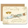 Tarjeta de felicitación de madera de Amazon transfronteriza para el comienzo de la escuela y la temporada de regreso a clases con tubo Serie Arcoíris Dorado Amor Colorido Alemán Linda