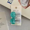 Pinza para el pelo de acetato con forma de corazón transparente y purpurina fina coreana, Lazo para el pelo de corazón con diamantes brillantes lindos, Accesorio para el pelo dulce versátil de verano