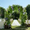 Decoración de Boda Fondo Cortina de Gasa Rosa Tela de Fondo Arreglo Femenino Arco de Techo para Compromiso Estilo Bosque