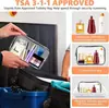 Bolsa de higiene pessoal transparente em PVC, bolsa de armazenamento de cosméticos, bolsa de armazenamento de viagem, bolsa transparente à prova d'água, personalizável