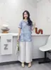 Conjunto de Ropa de Verano Estilo Nuevo 2026 para Mamá, Conjunto Elegante y de Moda de Dos Piezas (Top) para Mujeres de Mediana Edad y Mayores, Moda Casual de Verano