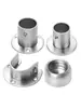 304201 Base Redonda de Acero Inoxidable para Tubo de Armario Barra de Ropa Base Fija Base Redonda para Barra de Ropa Secado Accesorios para Tubo de Acero