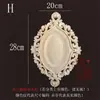 Talla de Madera Dongyang Madera Maciza Estilo Europeo Cabeza de Puerta de Madera Flor Redonda Calcomanía Decorativa Marco de Espejo de Puerta Flor de Madera Fondo Ovalado Adorno Relieve