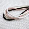 Cuerda de Armar de Tela de Albaricoque con Agujero Negro y Blanco de 5 mm Material para Manualidades DIY Botón Tejido Cuerda de Satén