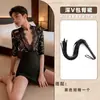 Lóbulo Lencería Sexy Ajustada Bodycon Falda Sexy Uniforme de Secretaria Seductora Apasionada Encaje Transparente Puro Deseo Erótico Lencería Masculina