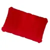Almohada inflable en forma de U con acabado afelpado, soporte portátil para el cuello para vuelos de larga distancia y trenes de alta velocidad, almohada inflable para el cuello para dormir