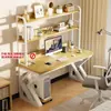 Mesa de Computador Mesa de Estudo Mesa de Escritório Conjunto Completo com Mesa e Cadeira Painel Perfurado Mesa Gamer Estante de Chão
