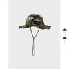 Sombrero de Pescador Camuflaje de Rama para Senderismo al Aire Libre Protección Solar Verano Sombrilla Salida de Pesca Sombrero para Senderismo para Hombres y Mujeres