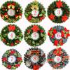 Nova Guirlanda de Natal 40cm Guirlanda Decoração de Porta Enfeite Pendurado Acessórios para Árvore de Natal Decoração de Guirlanda