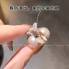 Pinza para el pelo pequeña de flor rosa, dulce y elegante, Pinza de perla de moda para flequillo, Nuevo accesorio para el pelo lateral para mujer