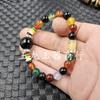 Contas de ábaco verde seco de Jade Esmeralda pulseira luantong pulseira de contas celestes de ágata pulseira de jade multicírculo de jade branco Hetian de Xinjiang