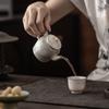 Tetera de Cerámica Estilo Chino Zhini Lai Cai con Lavado de Tinta para Uso Doméstico, Tetera Individual Vintage del Juego de Té Kung Fu como Recuerdo
