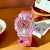 Reloj Infantil Dibujos Animados Sanrio Kuromi Reloj Electrónico Luminoso para Niñas, Estudiantes de Primaria y Secundaria Reloj de Cuarzo Digital con Manecillas