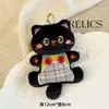 Colgante de Peluche de Gato Lindo de Dibujos Animados Original con un Toque de Alta Gama, Llavero de Gato de Cola Larga, Adorno Colgante Creativo