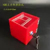 Caixa de Produto Defeituoso de Acrílico Transparente Fábrica Linha de Montagem Caixa de Resíduos Caixa de Armazenamento de Produto Defeituoso com Trava Reciclagem Le De Zhu