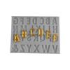 Molde de silicona para modelar letras mayúsculas en inglés con números 26, molde para pastel de caramelo plegable a mano, herramienta decorativa para doblar caramelos