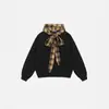 Moletom com Capuz Xadrez de Alça Estilo High Street Outono/Inverno Transfronteiriço Americano Moda Casual Unissex Atacado