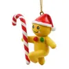 Colgante de Papá Noel Interesante de Nuevo Producto Transfronterizo Acrílico Plano 2D Atrapasoles Decoración Navideña
