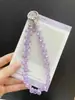Corrente de Suspensão com Pingente de Cristal em Gota d'Água com Contas Feita à Mão, Cordão de Corrente para Celular de Luxo Leve, Estilo Curto, Pulseira de Pulso Elegante, Acessório Anti-Perda