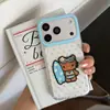 Estuche de Cuentas Gatito Kikty de Lunares para Apple 18 Pro Max, iPhone 17 con pulsera, lindo para 16, 15P para mujeres